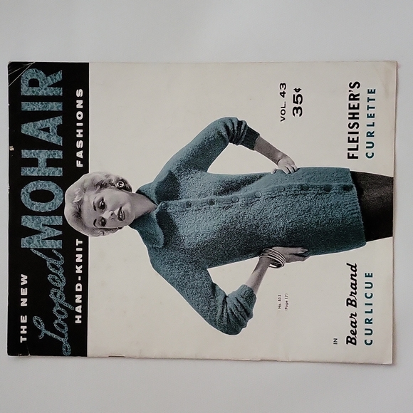 The New Looped Mohair Hand-Knit Fashions 1958 Volume 43 - Picture 4 of 12